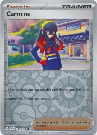 Amazon.com: Pokemon - Carmine 103/131 Prismatic Evolutions